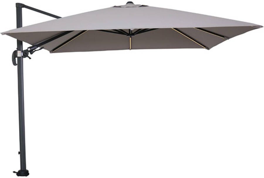 Van Kooten Tuin en Buitenleven Hawaii Lumen parasol 300x300 cm carbon black sand - Foto 2