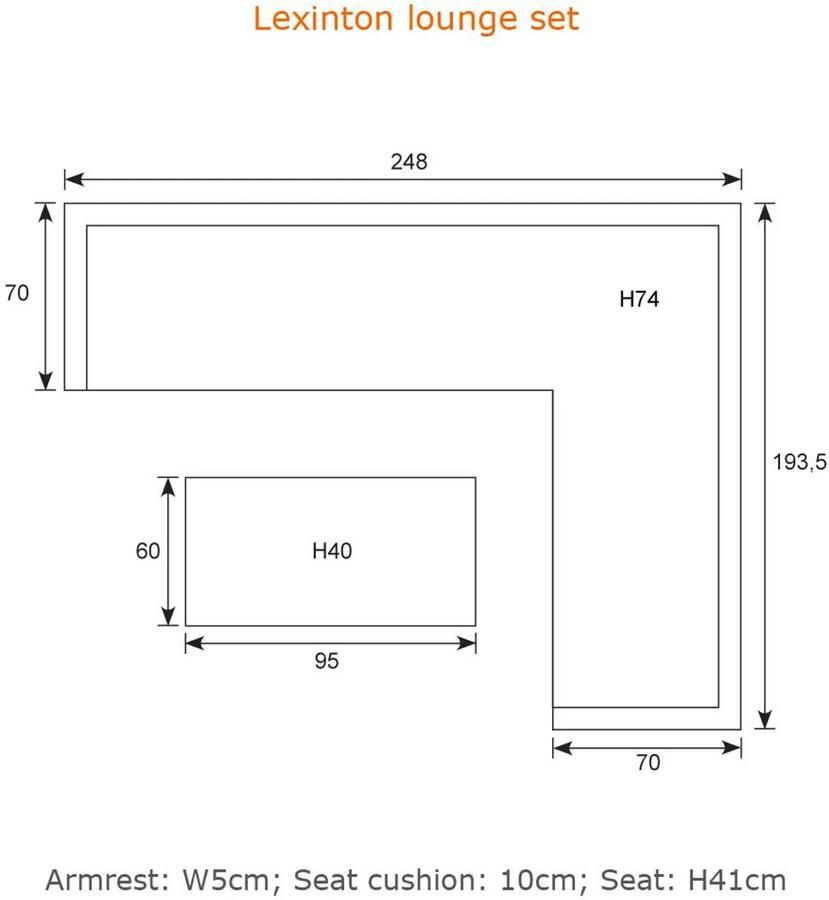 Van Kooten Tuin en Buitenleven Lexington loungeset 4-delig rechts carbon black reflex black- Aluminium- Garden Impressions - Foto 3