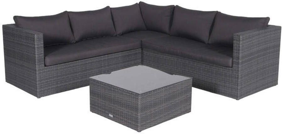 Garden Impressions Montana loungeset 4-delig earl grey dark antraciet