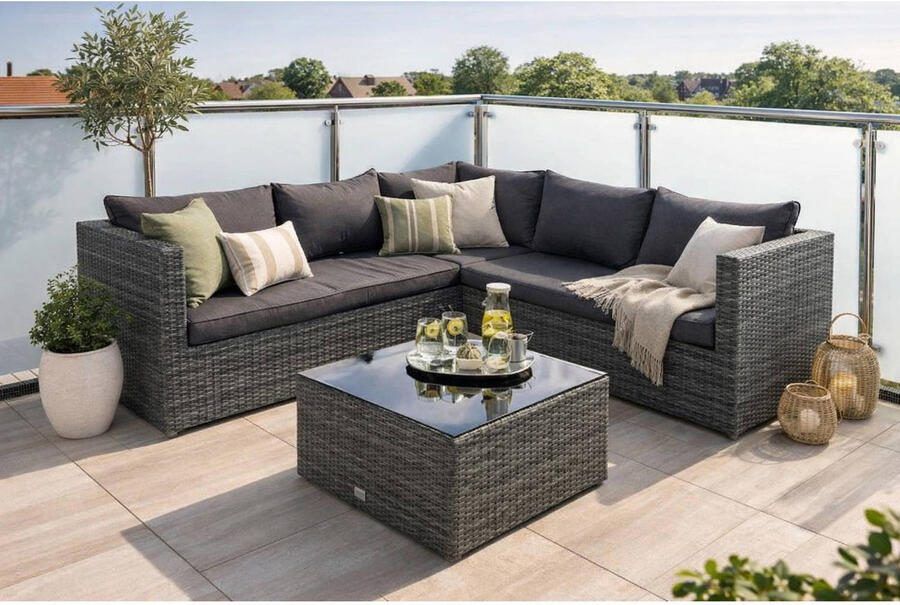 Garden Impressions Montana loungeset 4-delig earl grey dark antraciet - Foto 2