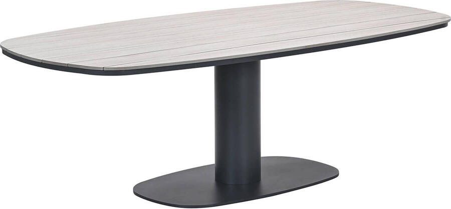 Garden Impressions Newton drum dining tuintafel 230x110 cm carbon black