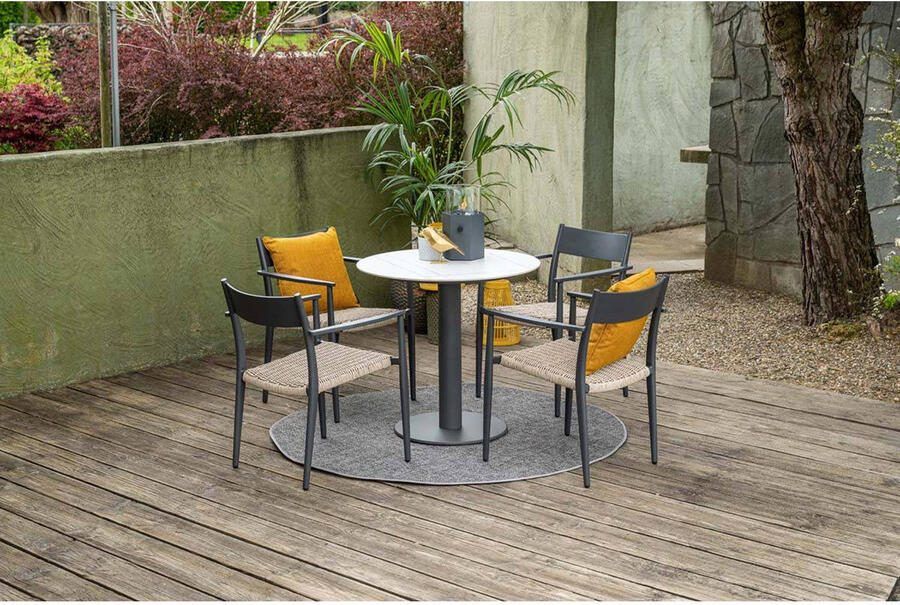 Garden Impressions Richmond dining fauteuil carbon black natural merino sand - Foto 4