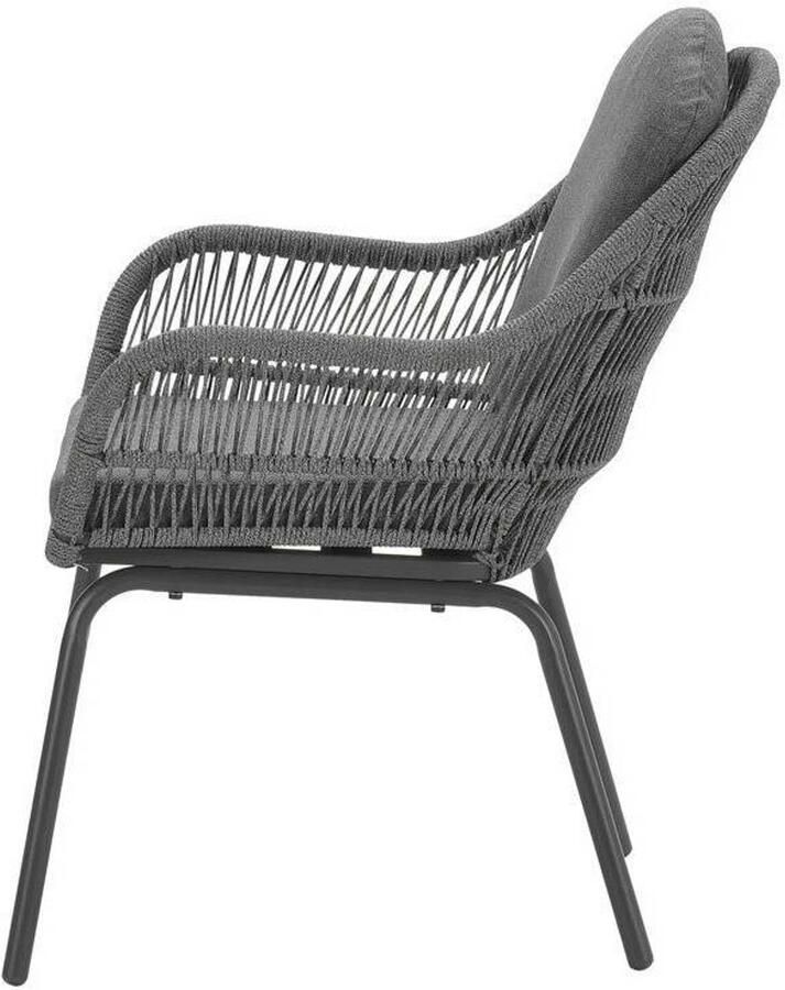 Outdoor Services Garden Impressions Triton Diningstoel -Carbon Black Mystic Grey - Foto 3