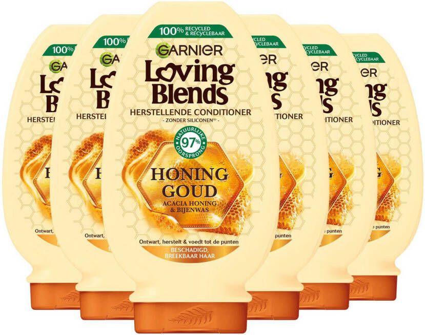 Garnier Loving Blends Honing Goud conditioner 6 x 250 ml voordeelverpakking