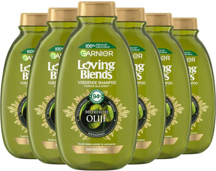 Garnier Loving Blends Mythische Olijf shampoo 6 x 300 ml voordeelverpakking