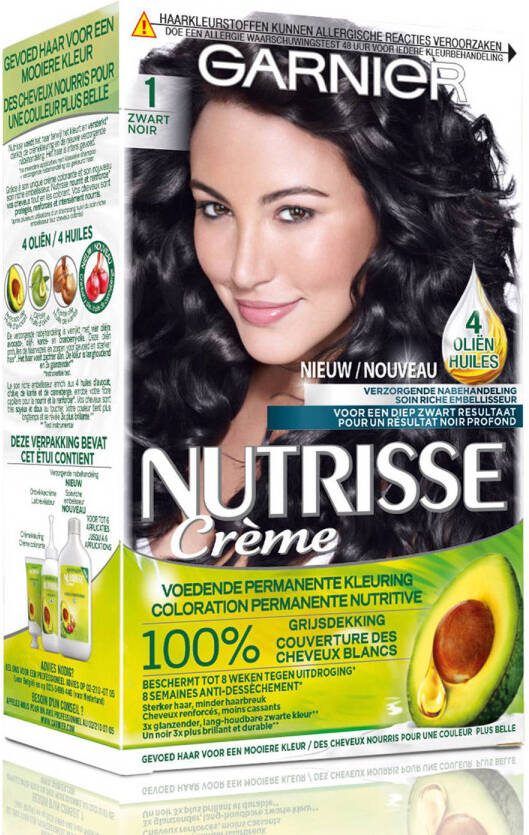 Garnier Nutrisse Crème haarkleuring 10 Zwart