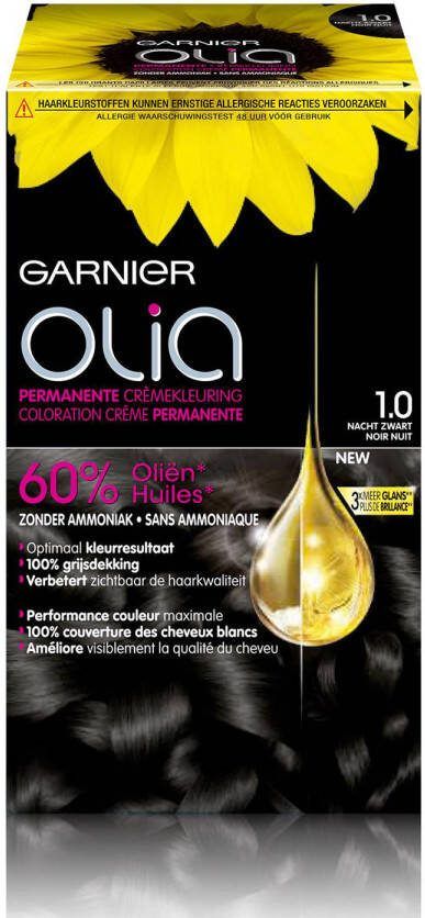Garnier Olia haarkleuring 1.0 Nachtzwart
