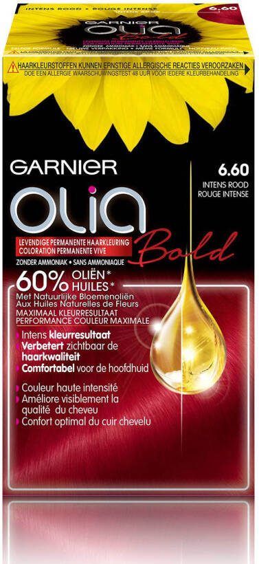 Garnier Olia haarkleuring 6.60 Intens Rood