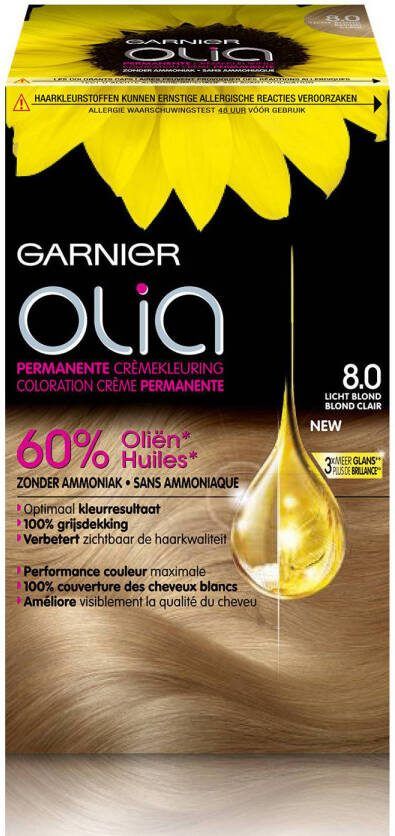 Garnier Olia haarkleuring 8.0 Lichtblond