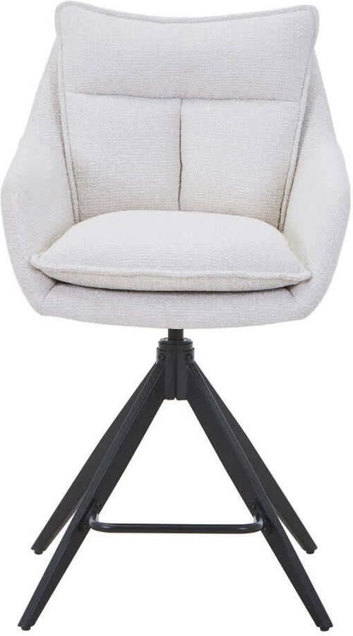 Giga Meubel Barkruk Manon Beige Draaibaar 65cm Set van 2