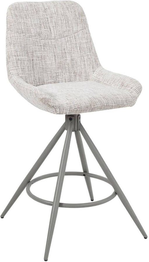 Giga Meubel Barkruk Senna Greige Draaibaar Zithoogte 67cm Set van 2