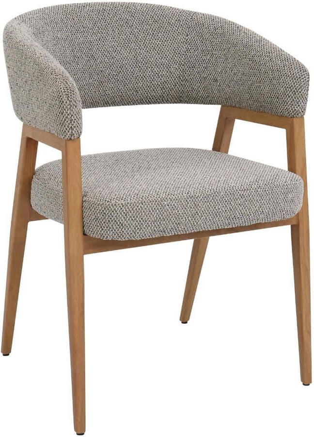 Giga Meubel Eetkamerstoel Fureso Taupe Naturel Set van 2