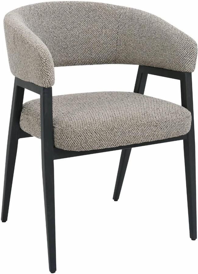 Giga Meubel Eetkamerstoel Fureso Taupe Zwart Set van 2