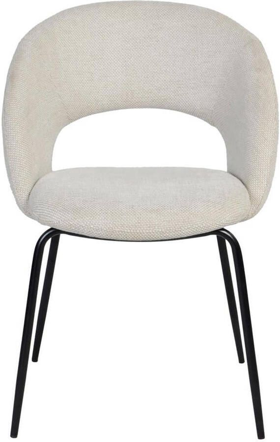 Giga Meubel Eetkamerstoel Stof Beige Zitdiepte 60cm Julius - Foto 3