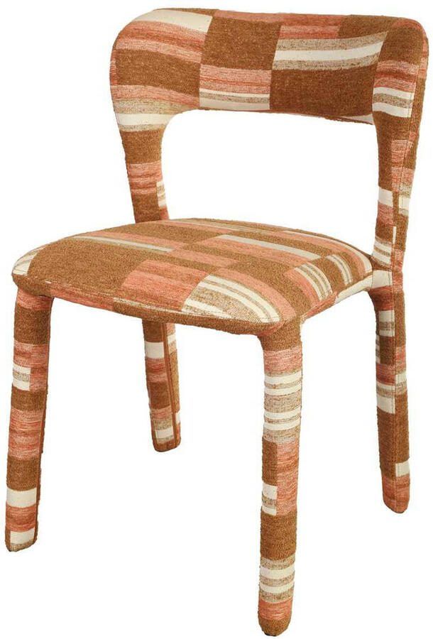 Giga Meubel Eetkamerstoel Mala Terracotta Stof Set van 2