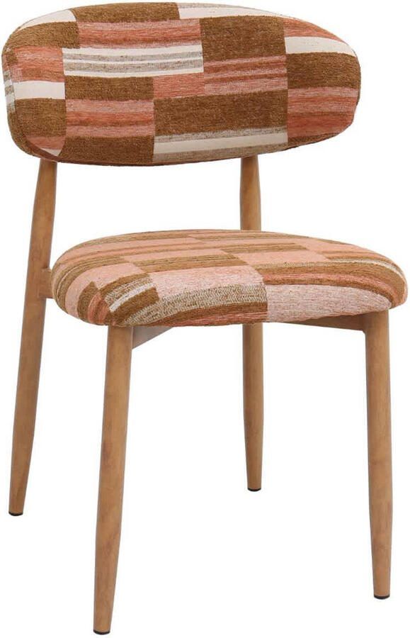 Giga Meubel Eetkamerstoel Skara Terracotta Naturel Set van 2