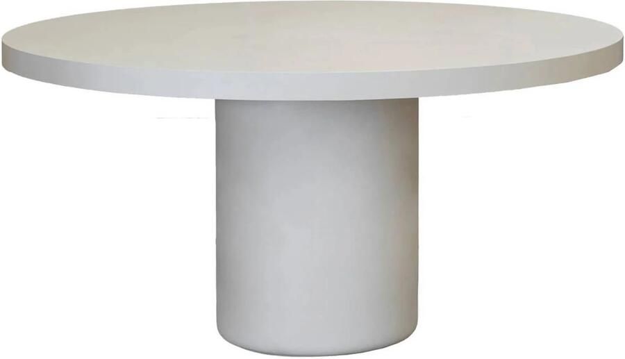 Giga Meubel Eettafel Rond Beige 150cm Eco Composiet Eden