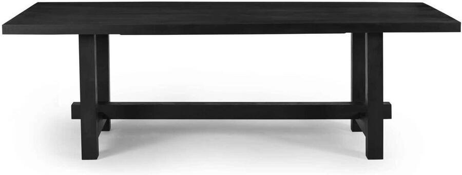 Giga Meubel Eettafel Zwart 240cm Mangohout Industrieel Eettafel Frans - Foto 5