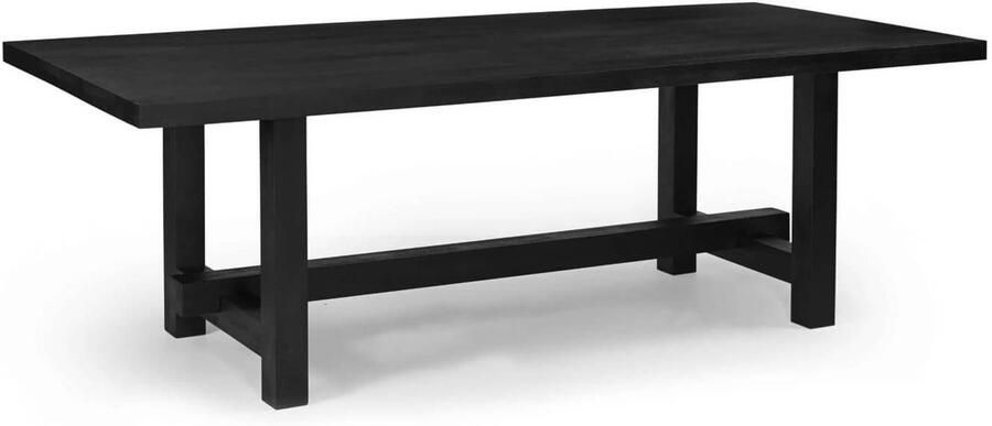 Giga Meubel Eettafel Zwart 240cm Mangohout Industrieel Eettafel Frans - Foto 9