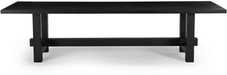 Giga Meubel Eettafel Zwart 240cm Mangohout Industrieel Eettafel Frans - Foto 10