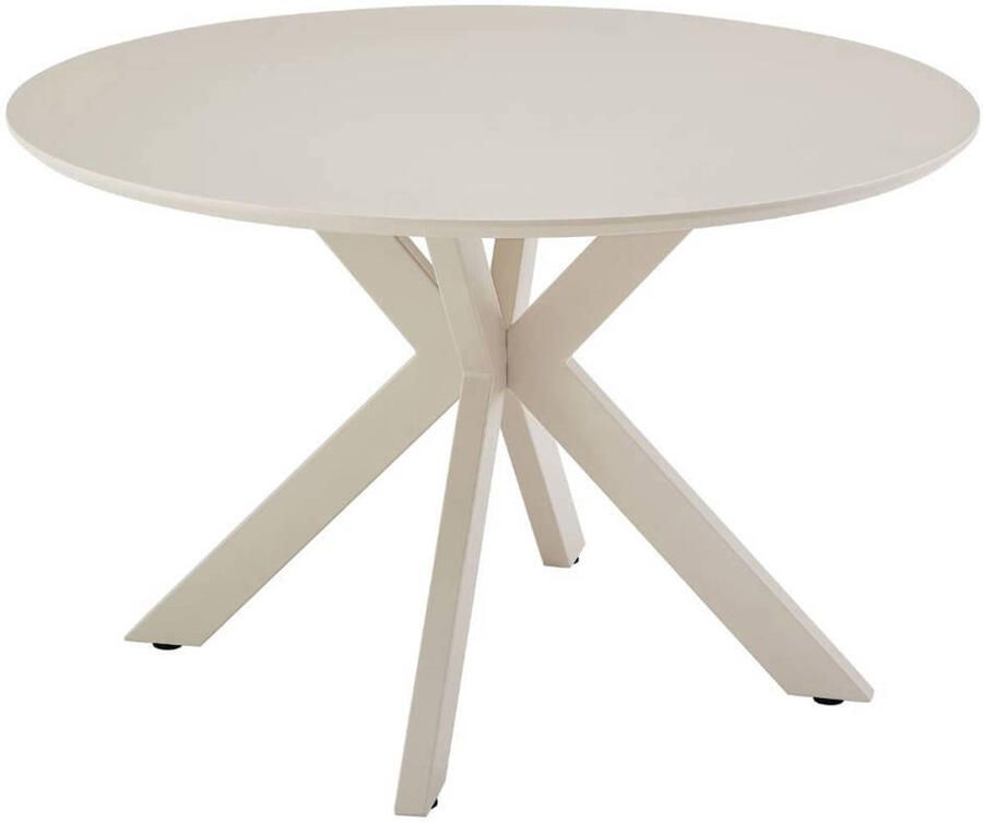 Giga Meubel Eettafel Gimo Rond Beige 120x120x76cm