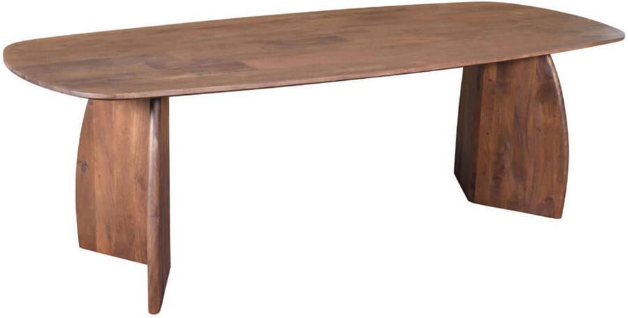 Giga Meubel Eettafel Majada Deens Ovaal Donkerbruin Hout 300x100x76cm