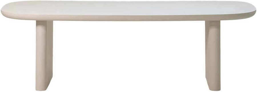 Giga Meubel Eettafel Maya Deens Ovaal Beige Betonlook 240x100x75cm