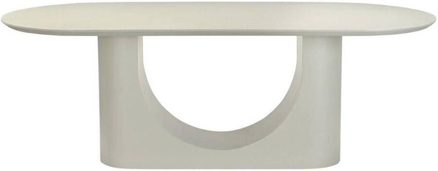 Giga Meubel Eettafel Motala Ovaal Off White Betonlook 240x100x76cm