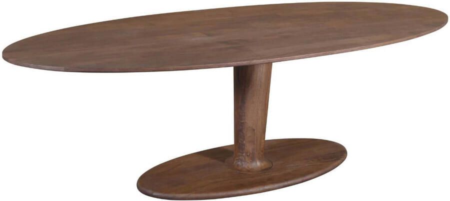 Giga Meubel Eettafel Xàtiva Ovaal Donkerbruin Mangohout 250x100x76cm
