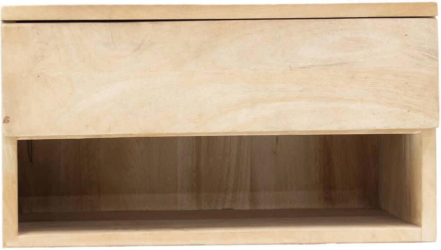 Giga Meubel Nachtkastje Tessa Naturel Mangohout 45x30x25cm
