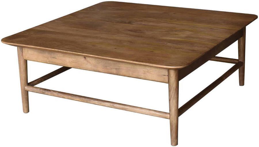 Giga Meubel Salontafel Lana Naturel Mangohout 100x100x45cm - Foto 3