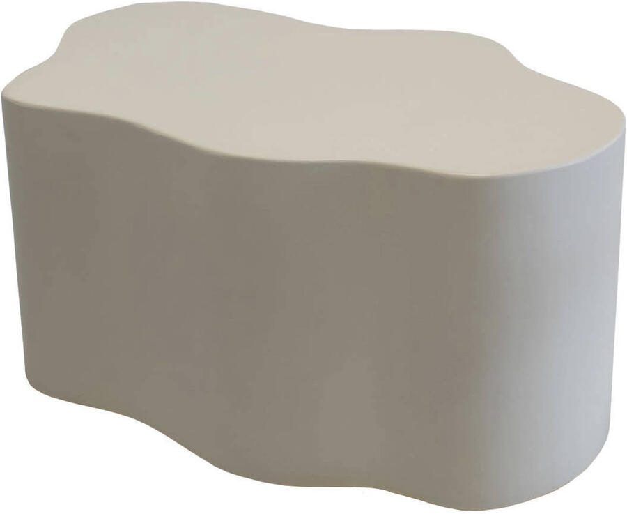 Giga Meubel Salontafel Marly Organisch Wit Composiet 100x70x41cm