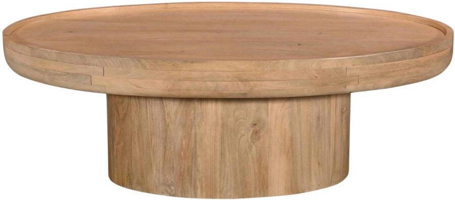 Giga Meubel Salontafel Sola Ovaal Mangohout Naturel 120x65x39cm