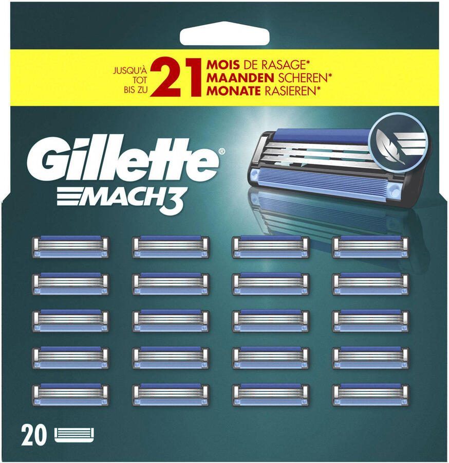 Gillette Mach3 Navulmesjes (20 stuks)