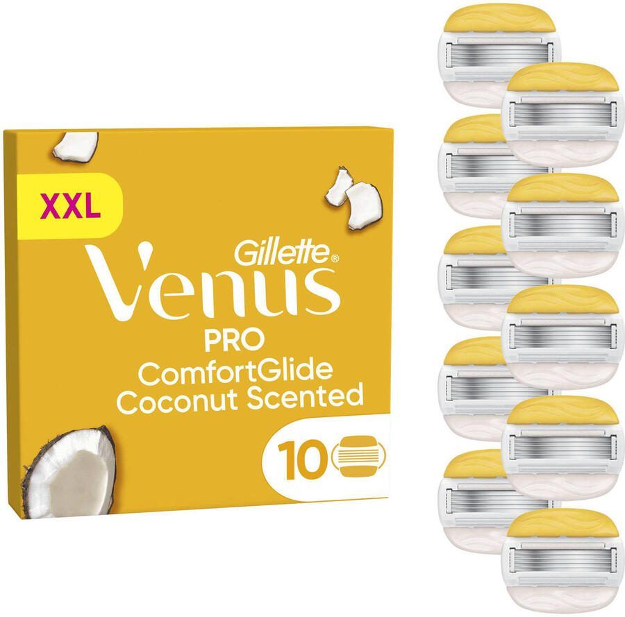 Gillette Venus Pro ComfortGlide Scheermesjes met kokosgeur- 10 stuks