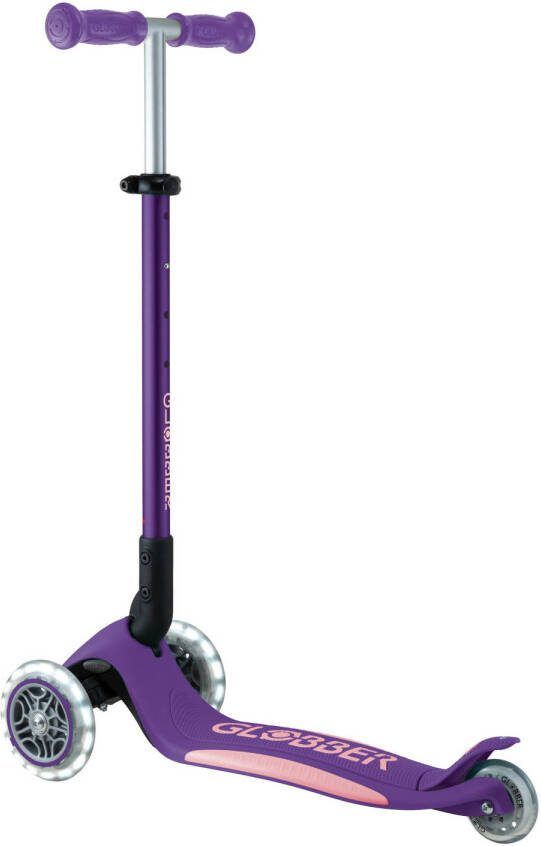 Globber step Primo Foldable Plus Lights Purple