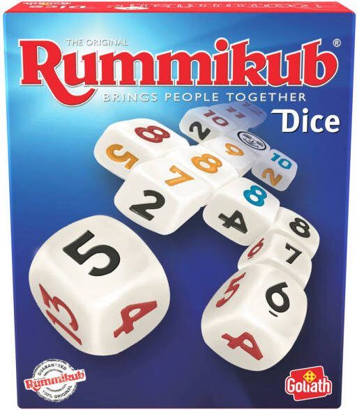 Goliath Rummikub Dice Dobbelspel Bordspel Makkelijk mee te nemen op reis! Rummikub met dobbelstenen!