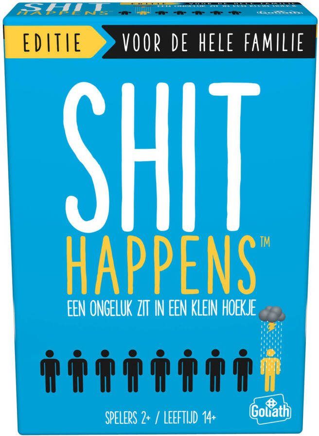 Goliath Shit Happens: Familie Editie 14+ Nederlandstalig Kaartspel Partyspel