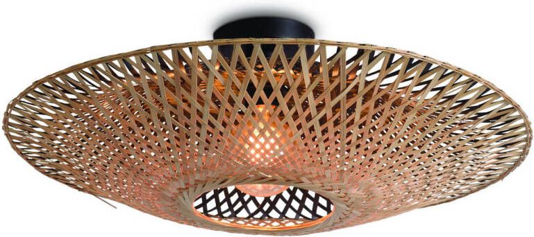 GOOD&MOJO Good & Mojo Plafondlamp KALIMANTAN Bamboe Product Grootte: Small (44 x 44 x 12cm) Product Met gloeilamp: Nee - Foto 4