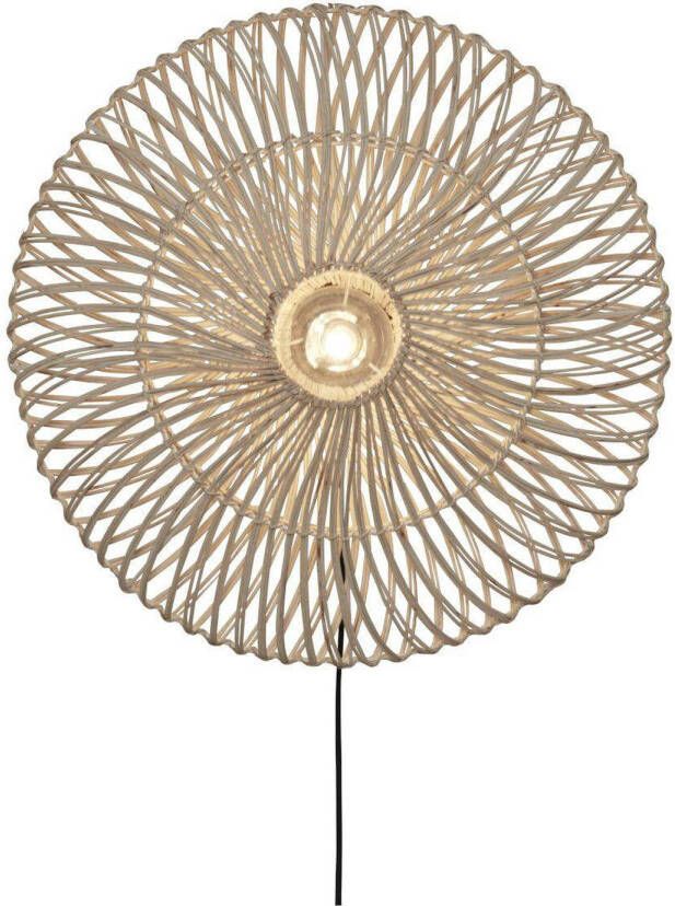 GOOD&MOJO Wandlamp Zanzibar Rotan Wit Ø55cm - Foto 2