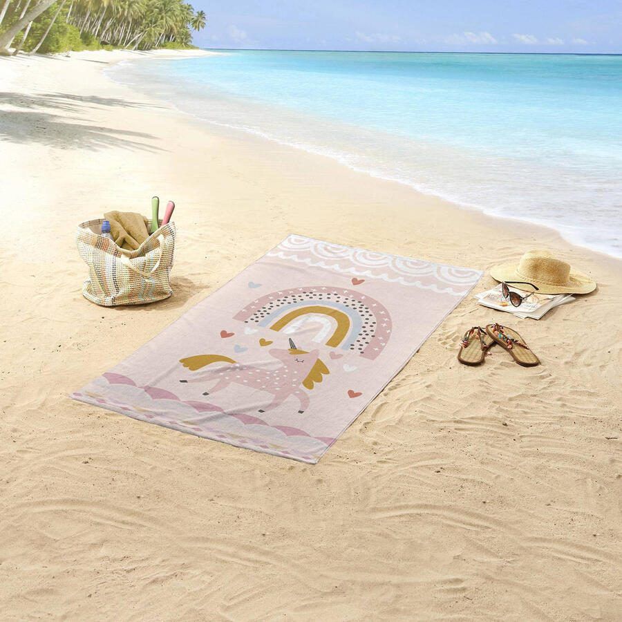 Good Morning Strandlaken 75x150 poly velours kids no.7126 multi - Foto 3