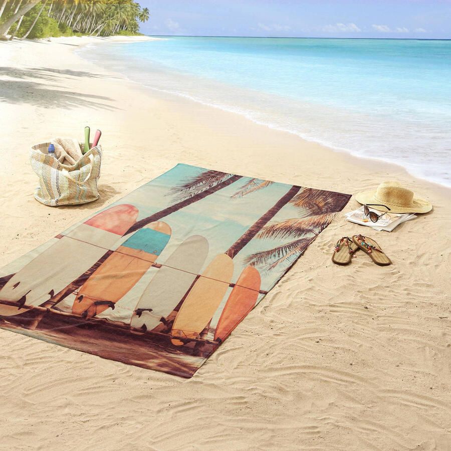 Good morning Strandlaken Vintage Motief surfplanken droogt snel (1 stuk)
