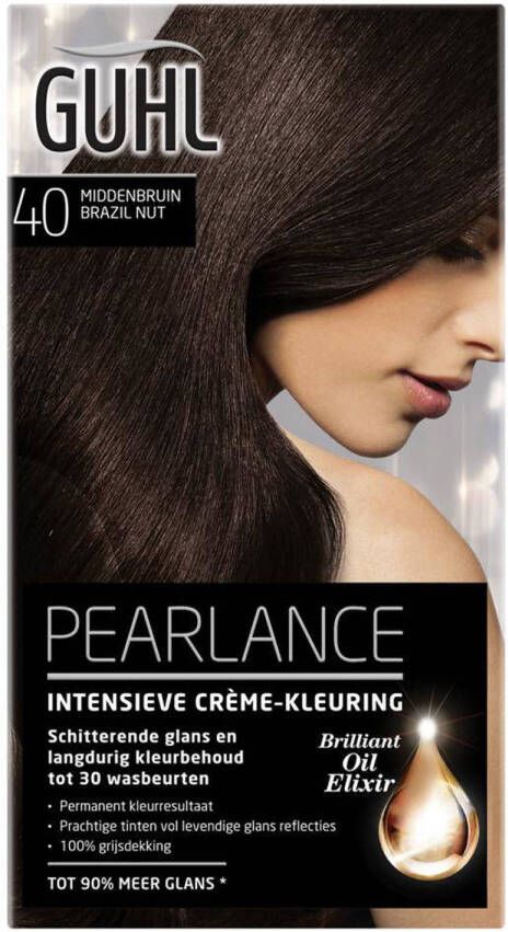 Guhl Pearlance Intensieve Crème haarkleuring N40 Middenbruin Brazil Nut