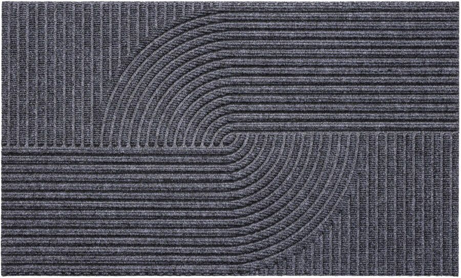 Overig Deurmat Ramada Curves Antraciet 45 X 75 Cm