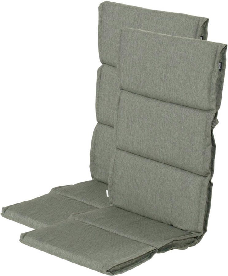 Hartman tuinkussen hoge rug Bahama Green (123x50x5 cm) (set van 2)