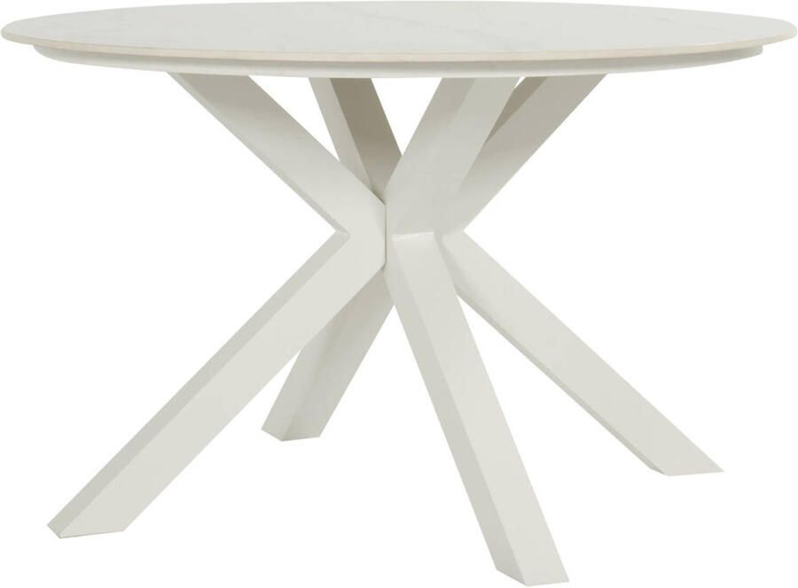 Hartman Xander tuintafel 120 cm rond wit frame ceramic blad - Foto 3