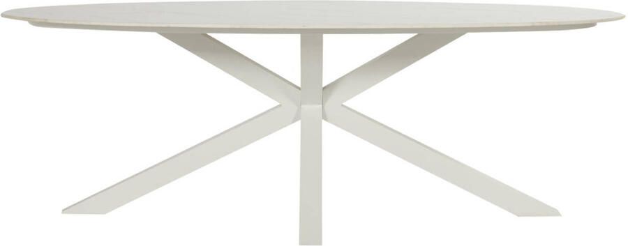 Hartman Ovale Tuintafel Xander Keramiek 220 x 120cm Wit Ovaal - Foto 3