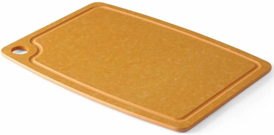 Hendi Snijplank antislip vaatwasserbestendig bruin houtvezel 37 x 27.5 cm
