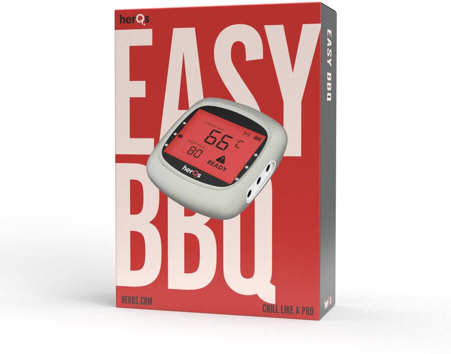 HerQs EasyBBQ pro BBQ thermometer – Keuken thermometer barbecue digitale kerntemperatuur vleesthermometer Bluetooth app draadloos thermometer - Foto 4