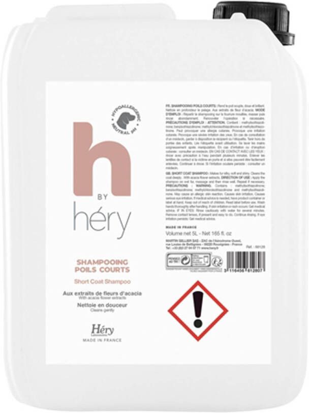 Héry Hery H By Hery Shampoo Hond Voor Kort Haar 5 LTR